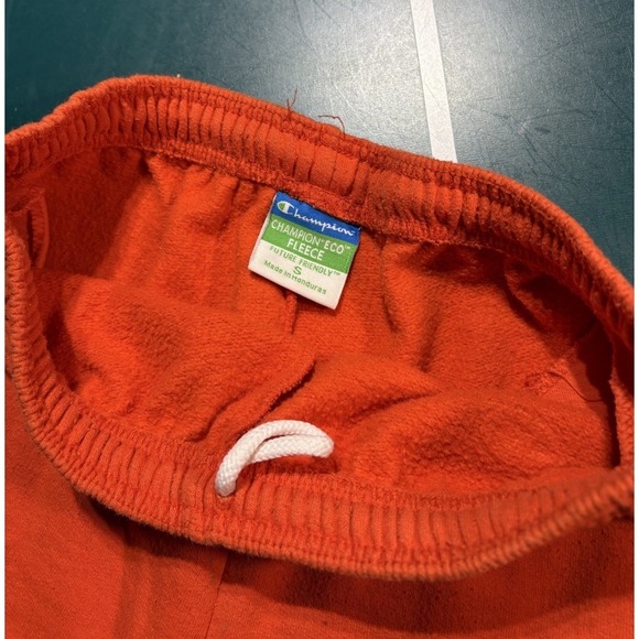 Hope College Champion Sweatpants Men's Small Orange Warm Up Fleece Lined - Picture 7 of 11